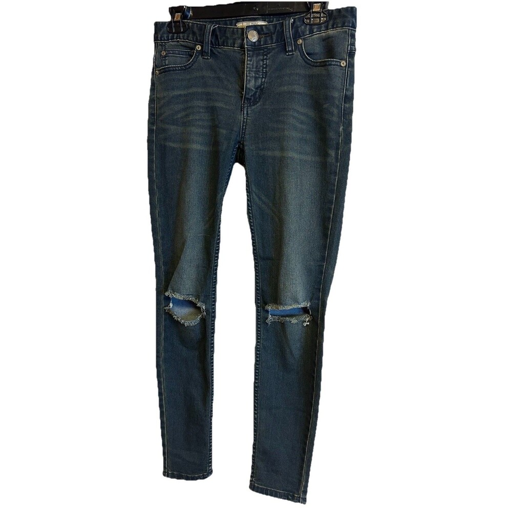 Free People Womens Size 26 Knee Pants Blowout Destroyed Skinny Stretch Jeans